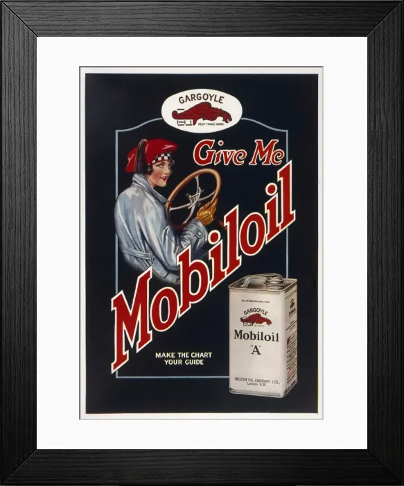 Framed Print : Mobiloil Advert 1923 Framed Print : Mobiloil Advert 1923