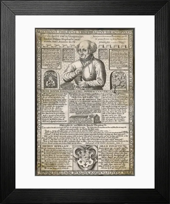 Framed Print : Bombast K. A. Paracelsus Framed Print : Bombast K. A. Paracelsus