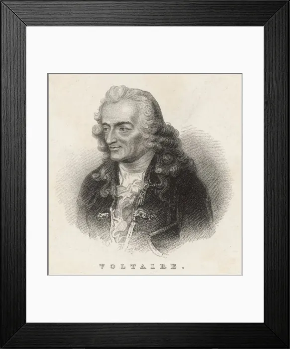 Framed Print : VOLTAIRE. FRANCOIS-MARIE AROUET the French writer and philosopher Framed Print : VOLTAIRE. FRANCOIS-MARIE AROUET the French writer and philosopher