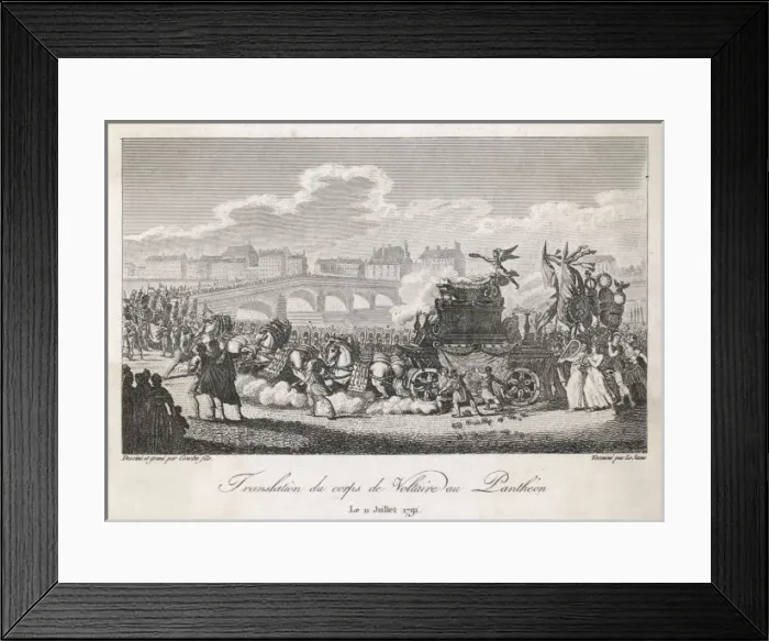 Framed Print : Voltaire Couche / Lejeune Framed Print : Voltaire Couche / Lejeune
