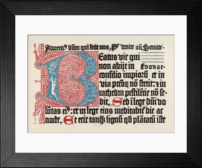 Framed Print : 1457 Printed Psalter Framed Print : 1457 Printed Psalter