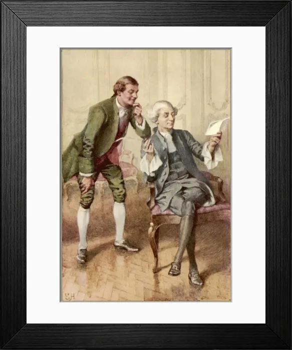 Framed Print : Mr. Yorick & the Letter Framed Print : Mr. Yorick & the Letter
