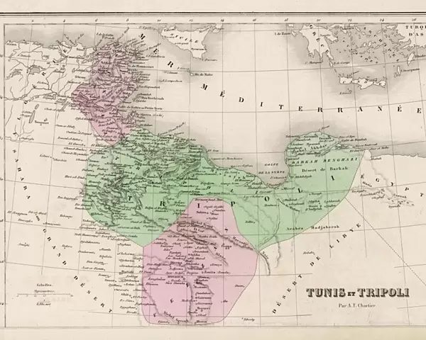 Map  /  North Africa 19C