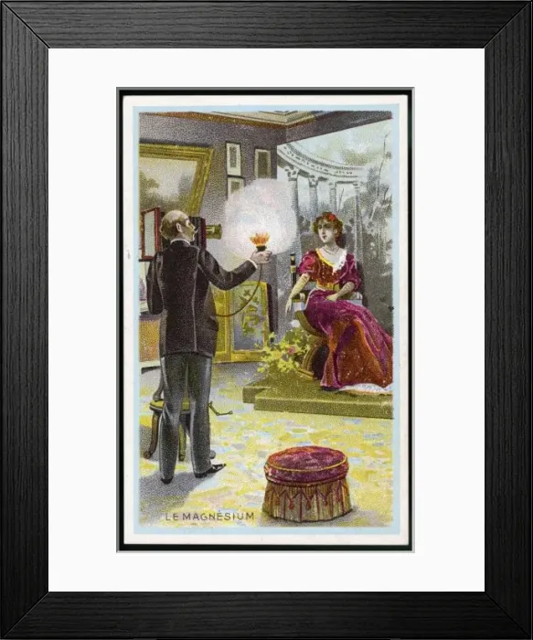 Framed Print : Using Magnesium Flash Framed Print : Using Magnesium Flash