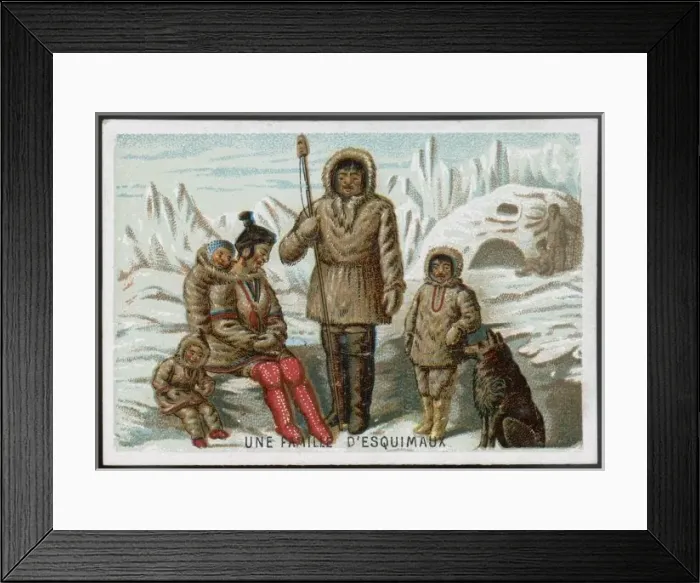 Framed Print : Eskimo Family Framed Print : Eskimo Family