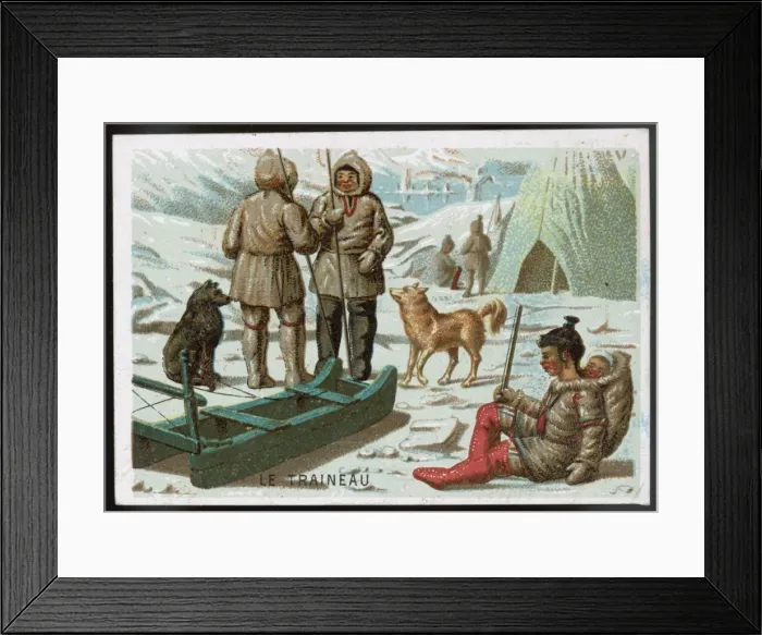 Framed Print : Eskimos Sledge Framed Print : Eskimos Sledge