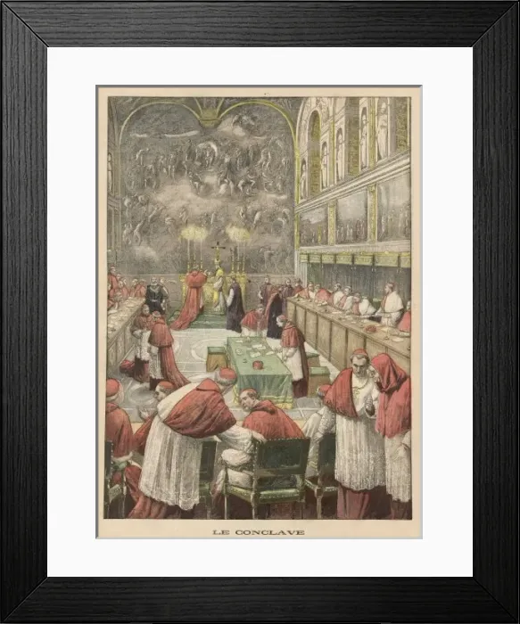 Framed Print : Voting for Pope 1903 Framed Print : Voting for Pope 1903