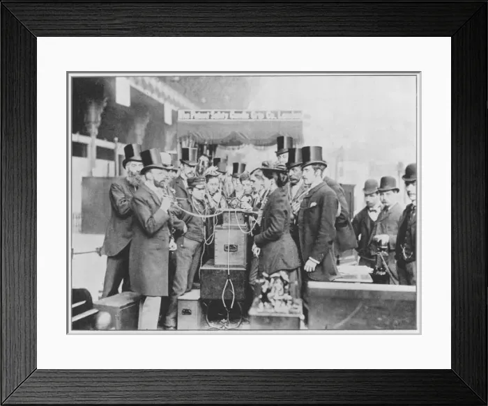 Framed Print : Phonograph Exhibited Framed Print : Phonograph Exhibited