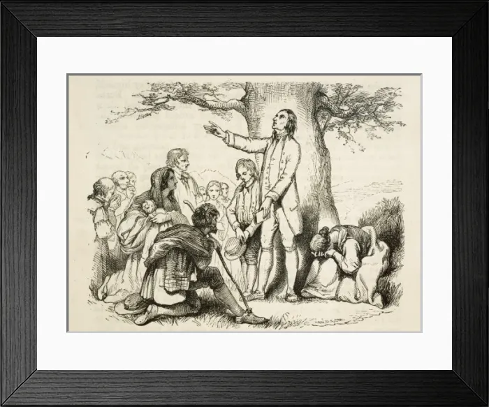 Framed Print : Field Preacher, Yorkshire