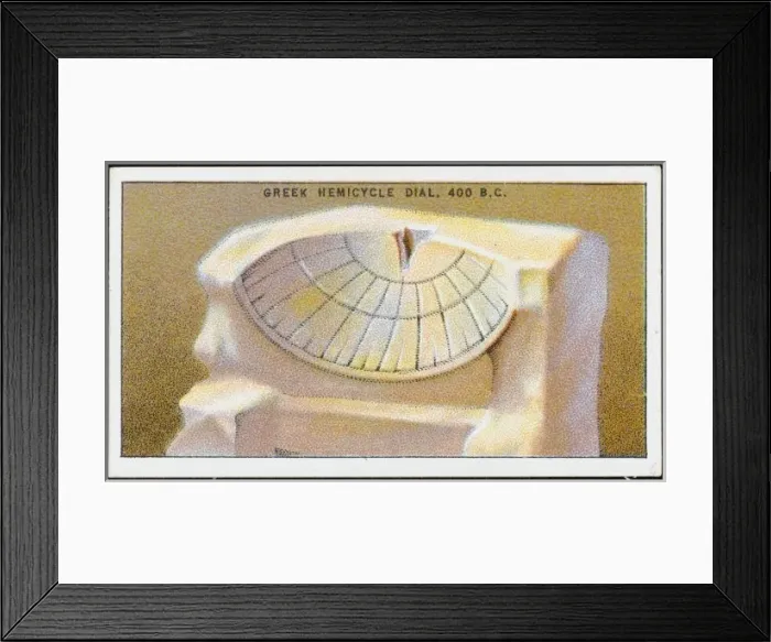 Framed Print : Greek Hemicycle Dial Framed Print : Greek Hemicycle Dial
