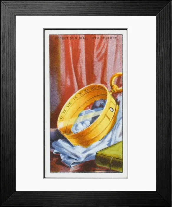 Framed Print : Pocket Sun Dial Framed Print : Pocket Sun Dial