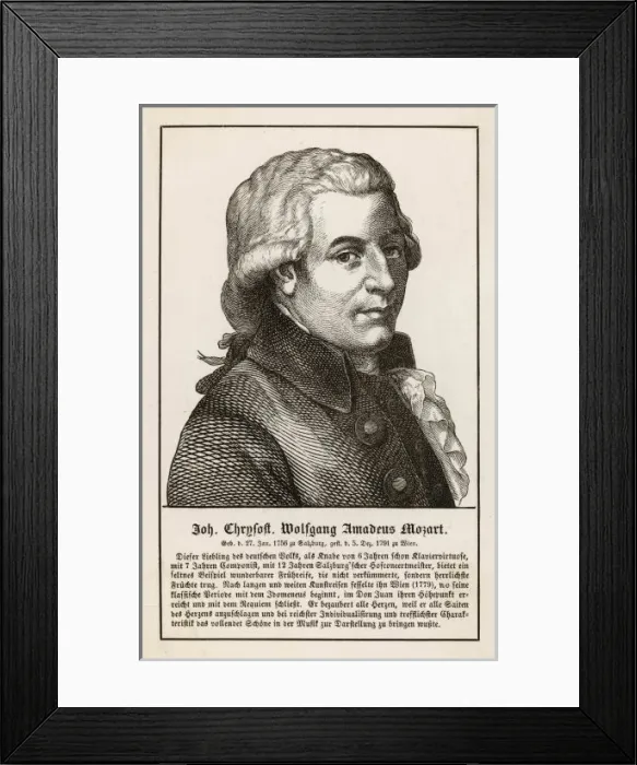 Framed Print : Wolfgang Amadeus Mozart Framed Print : Wolfgang Amadeus Mozart