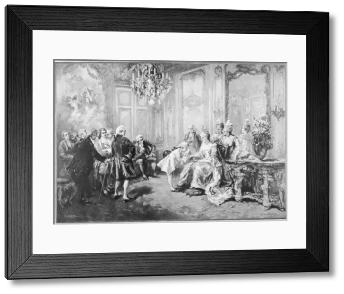 Framed Print : Mozart Pompadour Framed Print : Mozart Pompadour