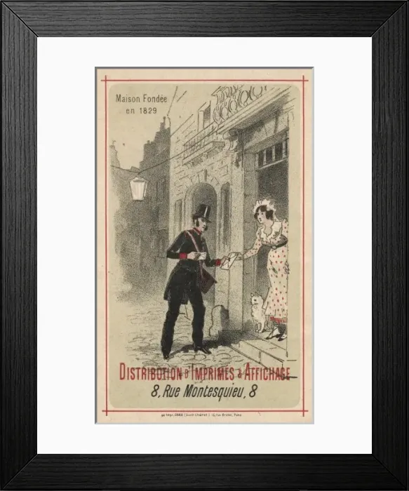 Framed Print : Postman and Junk Mail Framed Print : Postman and Junk Mail