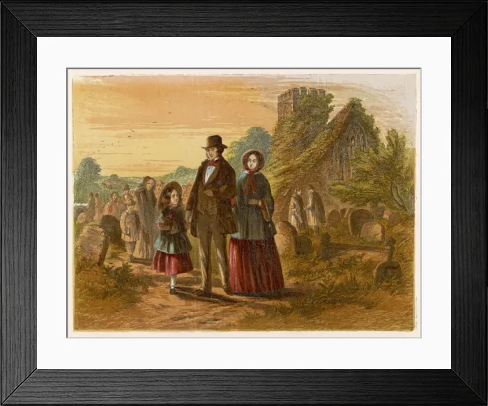 Framed Print : Outside the Church Framed Print : Outside the Church