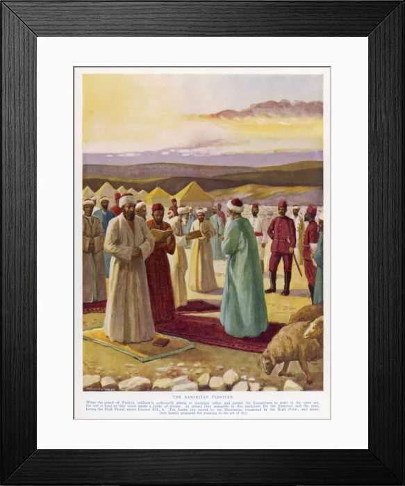 Framed Print : Passover in Samaria Framed Print : Passover in Samaria