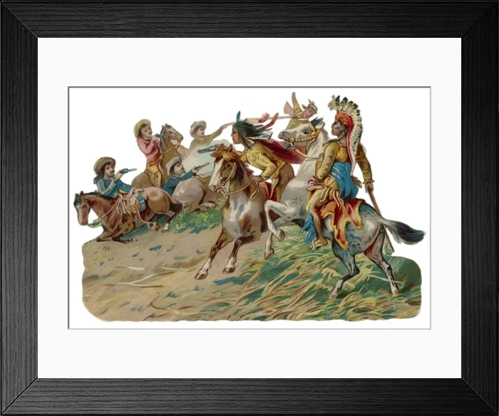 Framed Print : Fighting Native American Framed Print : Fighting Native American