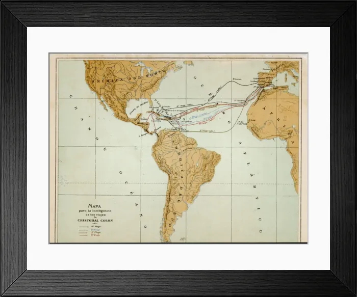 Framed Print : Lorgues / 4 Voyages Map Framed Print : Lorgues / 4 Voyages Map