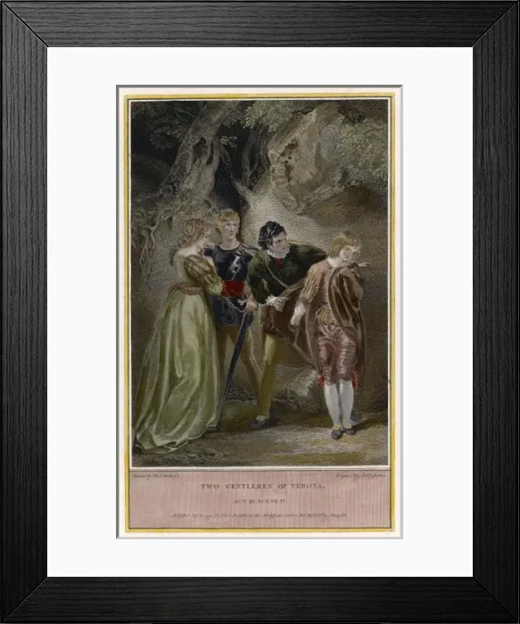 Framed Print : Two Gentlemen of Verona Framed Print : Two Gentlemen of Verona