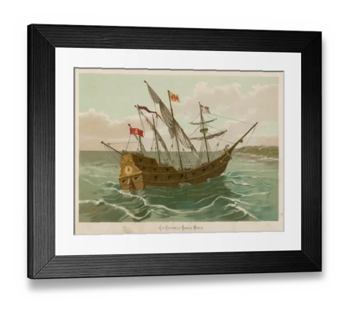Framed Print : SANTA MARIA (DELORGUES Framed Print : SANTA MARIA (DELORGUES
