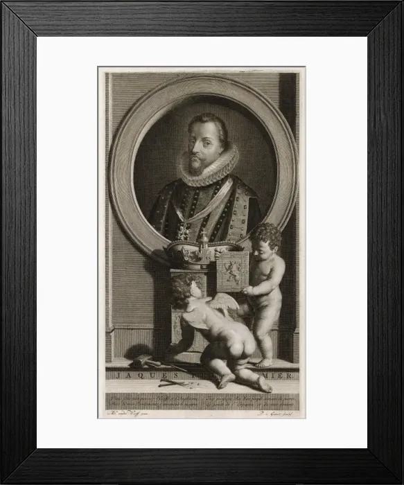 Framed Print : James I / Van Der Werff Framed Print : James I / Van Der Werff