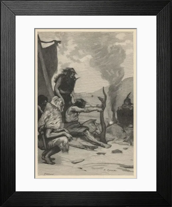 Framed Print : Primitive Sculptors Framed Print : Primitive Sculptors