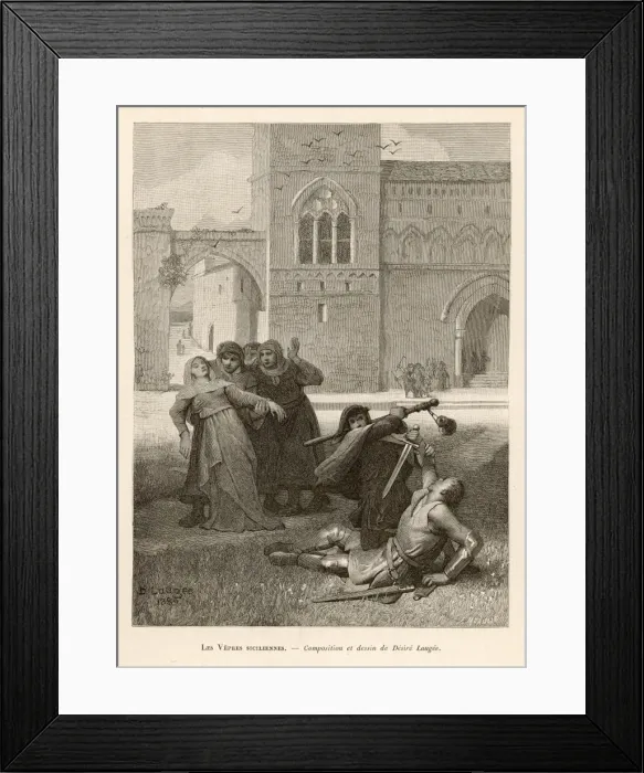 Framed Print : Sicilian Vespers 1282 Framed Print : Sicilian Vespers 1282