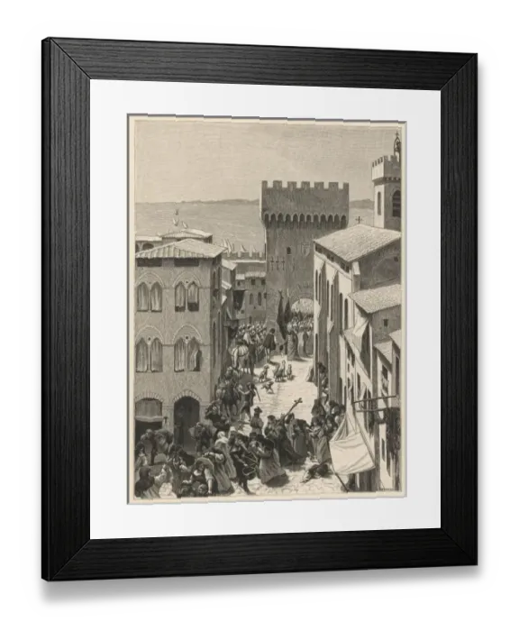 Framed Print : Barbary Corsairs, Toulon