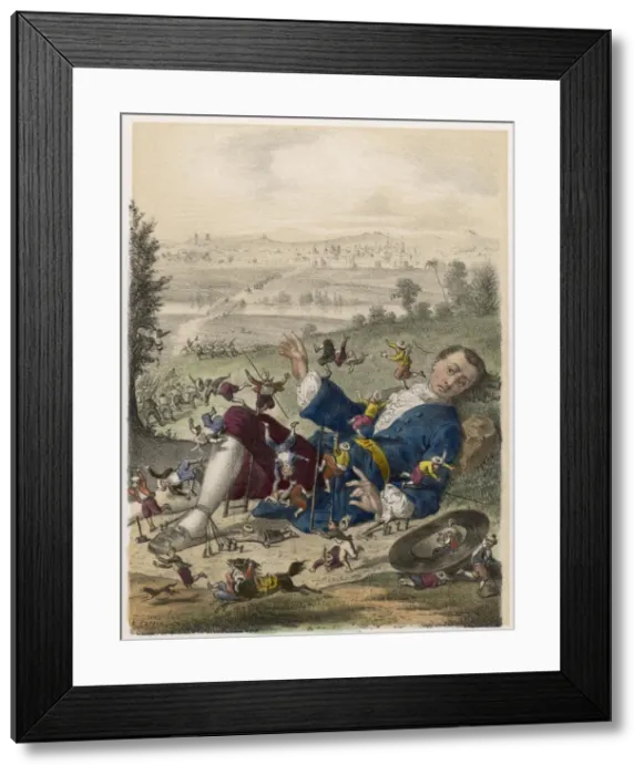 Framed Print : Gulliver / Lilliputians Framed Print : Gulliver / Lilliputians