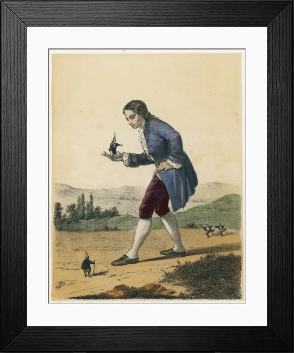 Framed Print : Gulliver in Lilliput Framed Print : Gulliver in Lilliput