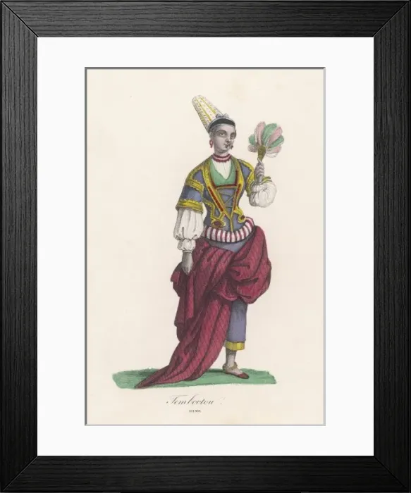 Framed Print : Racial / W Africa / Mali 19C Framed Print : Racial / W Africa / Mali 19C
