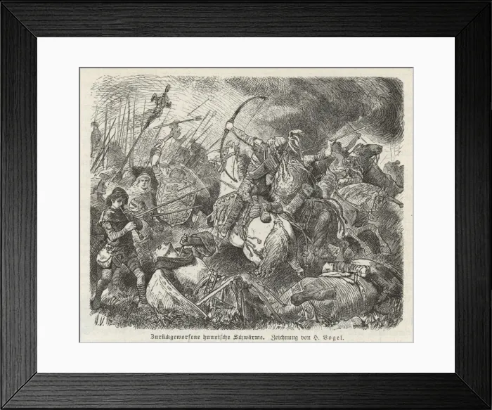 Framed Print : Attila at Chalons - 2 Framed Print : Attila at Chalons - 2