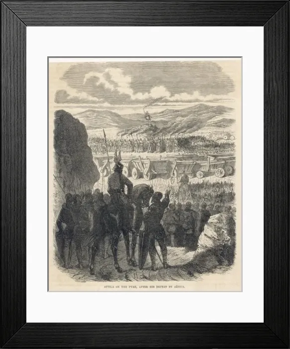 Framed Print : Attila at Chalons - 3