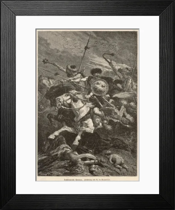 Framed Print : Huns Invade Europe Framed Print : Huns Invade Europe