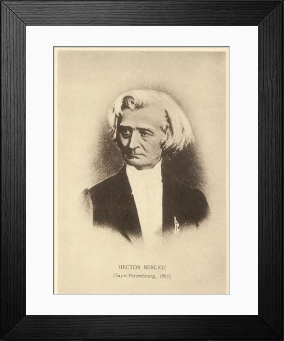 Framed Print : Berlioz Postcard 1867 Framed Print : Berlioz Postcard 1867