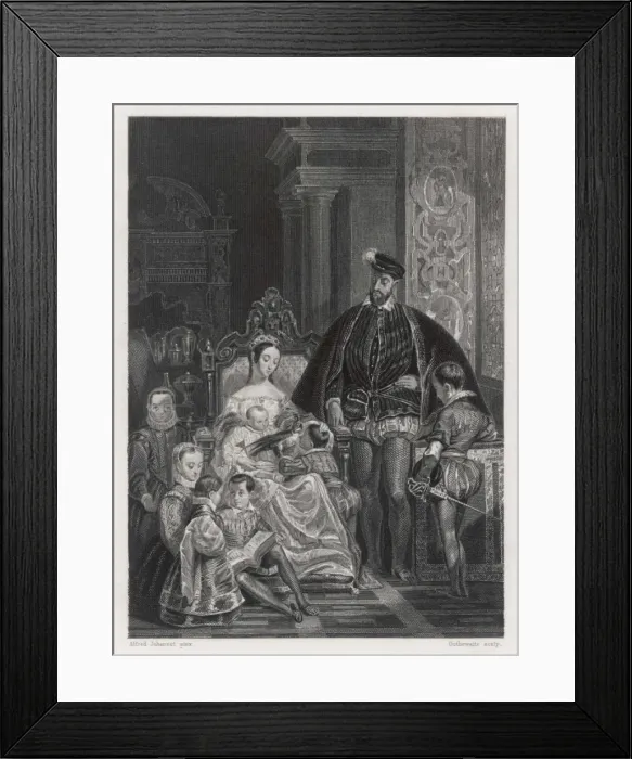 Framed Print : Henri II & Family Framed Print : Henri II & Family