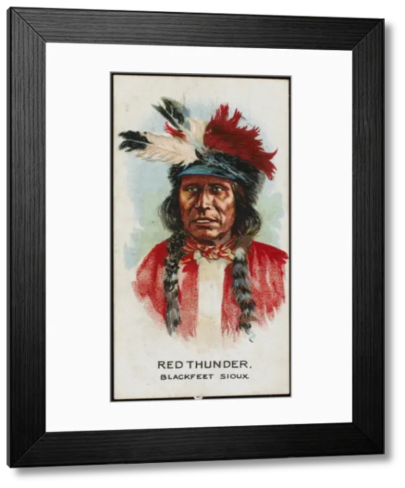 Framed Print : Racial / Red Thunder / Sioux Framed Print : Racial / Red Thunder / Sioux