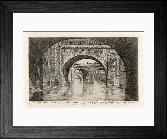 Framed Print : Under Paris Bridges Framed Print : Under Paris Bridges
