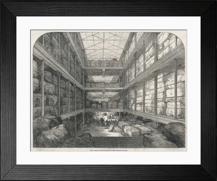 Framed Print : Great Wool Floor / London Framed Print : Great Wool Floor / London