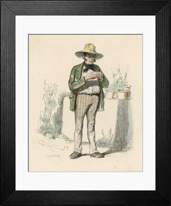 Framed Print : French Gardener Framed Print : French Gardener