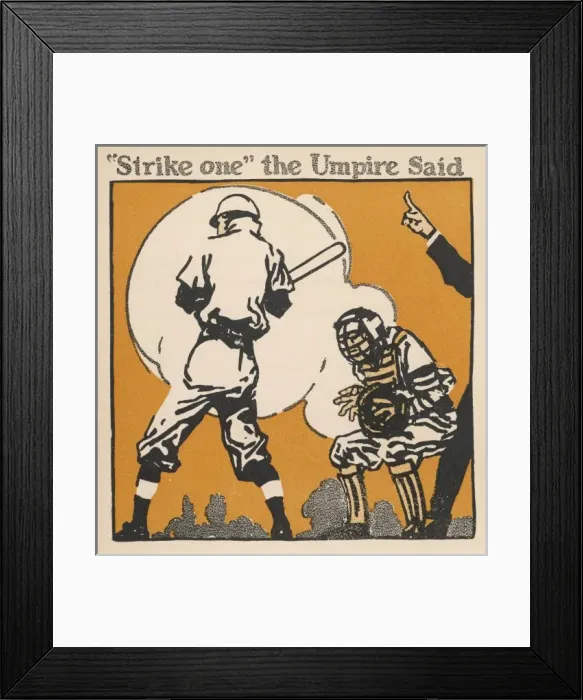 Framed Print : Baseball / Strike One Framed Print : Baseball / Strike One