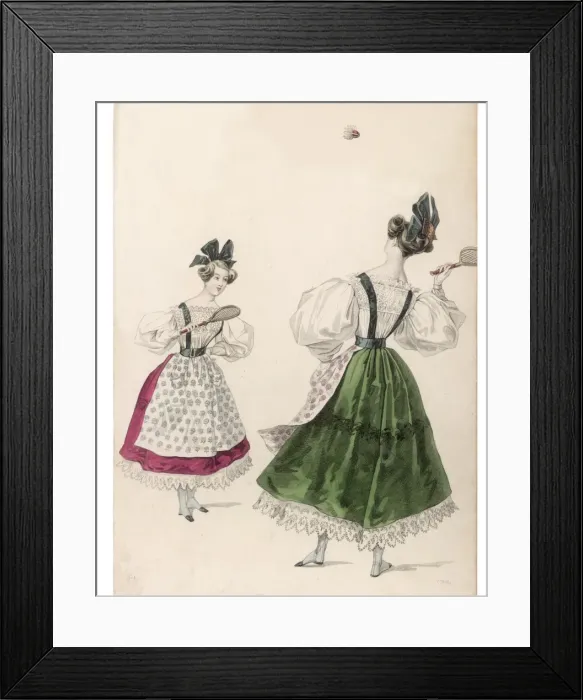 Framed Print : Battledore Fashion Plate Framed Print : Battledore Fashion Plate