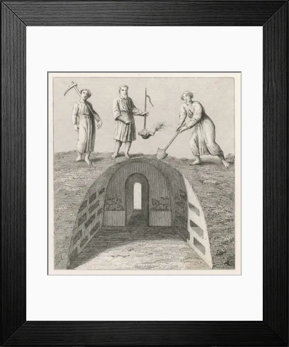 Framed Print : Digging in the Catacombs Framed Print : Digging in the Catacombs