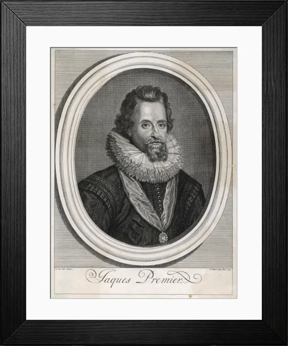 Framed Print : James I (Picart) Framed Print : James I (Picart)
