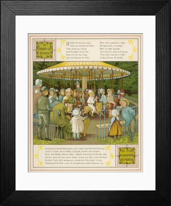 Framed Print : Carousel / Paris (Crane) Framed Print : Carousel / Paris (Crane)