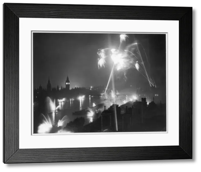 Framed Print : Victory Day Fireworks Framed Print : Victory Day Fireworks