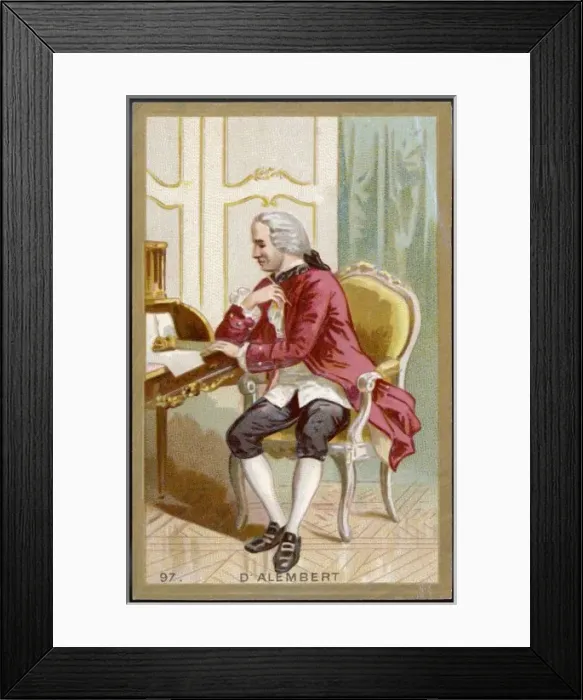 Framed Print : Alembert / Jean / Trade Card Framed Print : Alembert / Jean / Trade Card