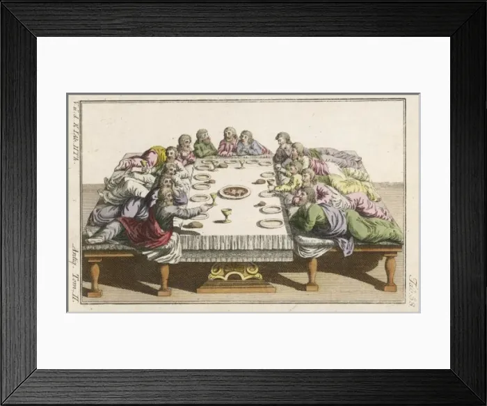 Framed Print : Meal at Time of Jesus Framed Print : Meal at Time of Jesus