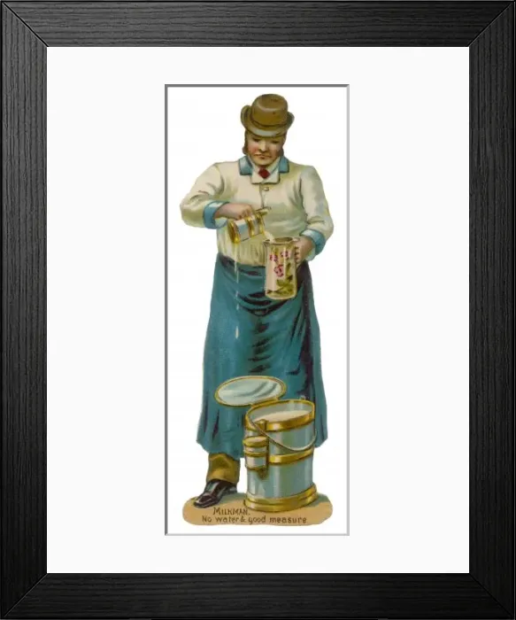 Framed Print : Milkman (Scrap) Framed Print : Milkman (Scrap)