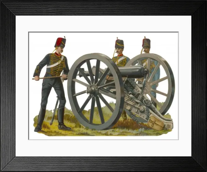 Framed Print : Gunner and Gun Framed Print : Gunner and Gun